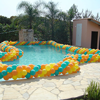 Swiming Pool Balloon Decor